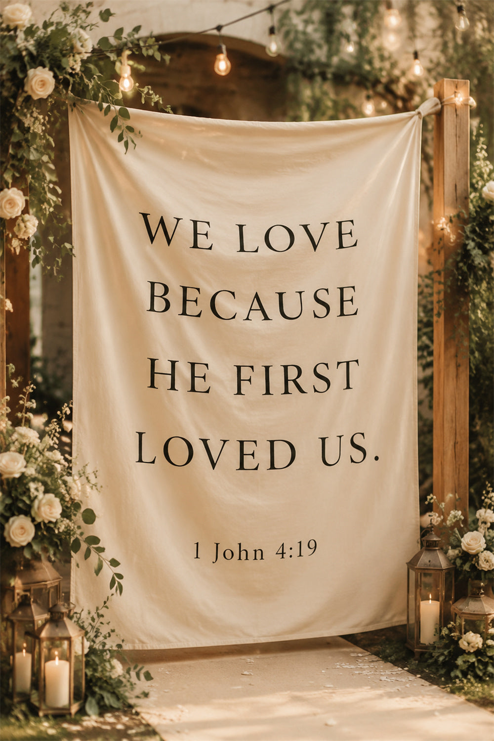 Personalized Photography Backdrop for Wedding Reception, Custom Wedding Tapestry