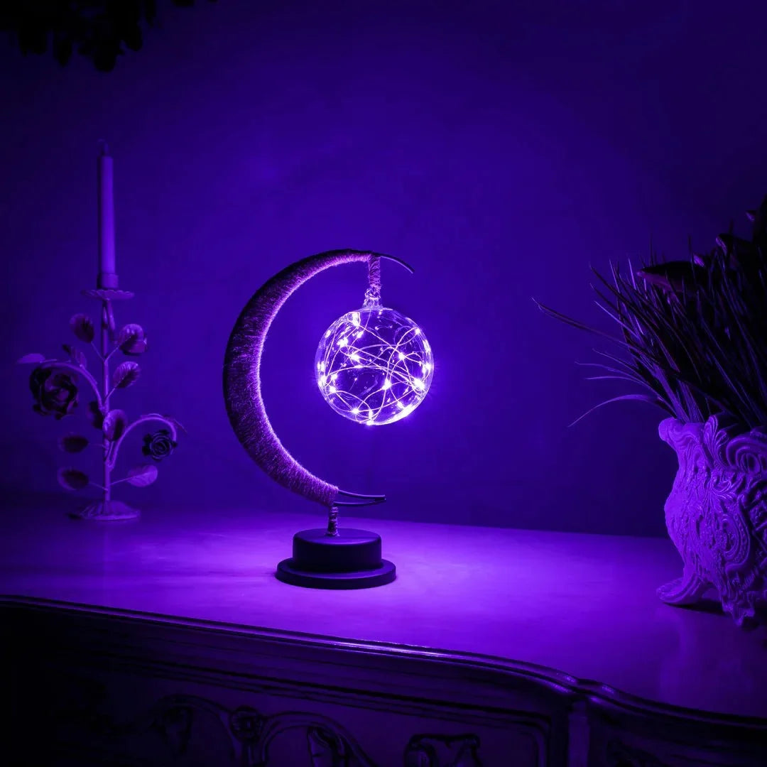 Lunar Moon Lamp Decorative Night Light for Bedroom & Living Room