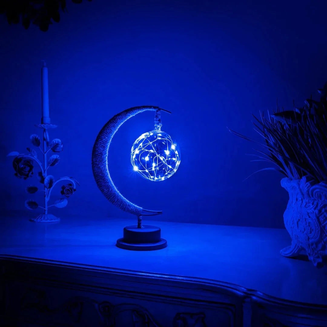 Lunar Moon Lamp Decorative Night Light for Bedroom & Living Room