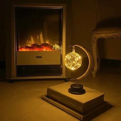 Lunar Moon Lamp Decorative Night Light for Bedroom & Living Room