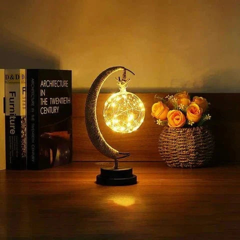 Lunar Moon Lamp Decorative Night Light for Bedroom & Living Room