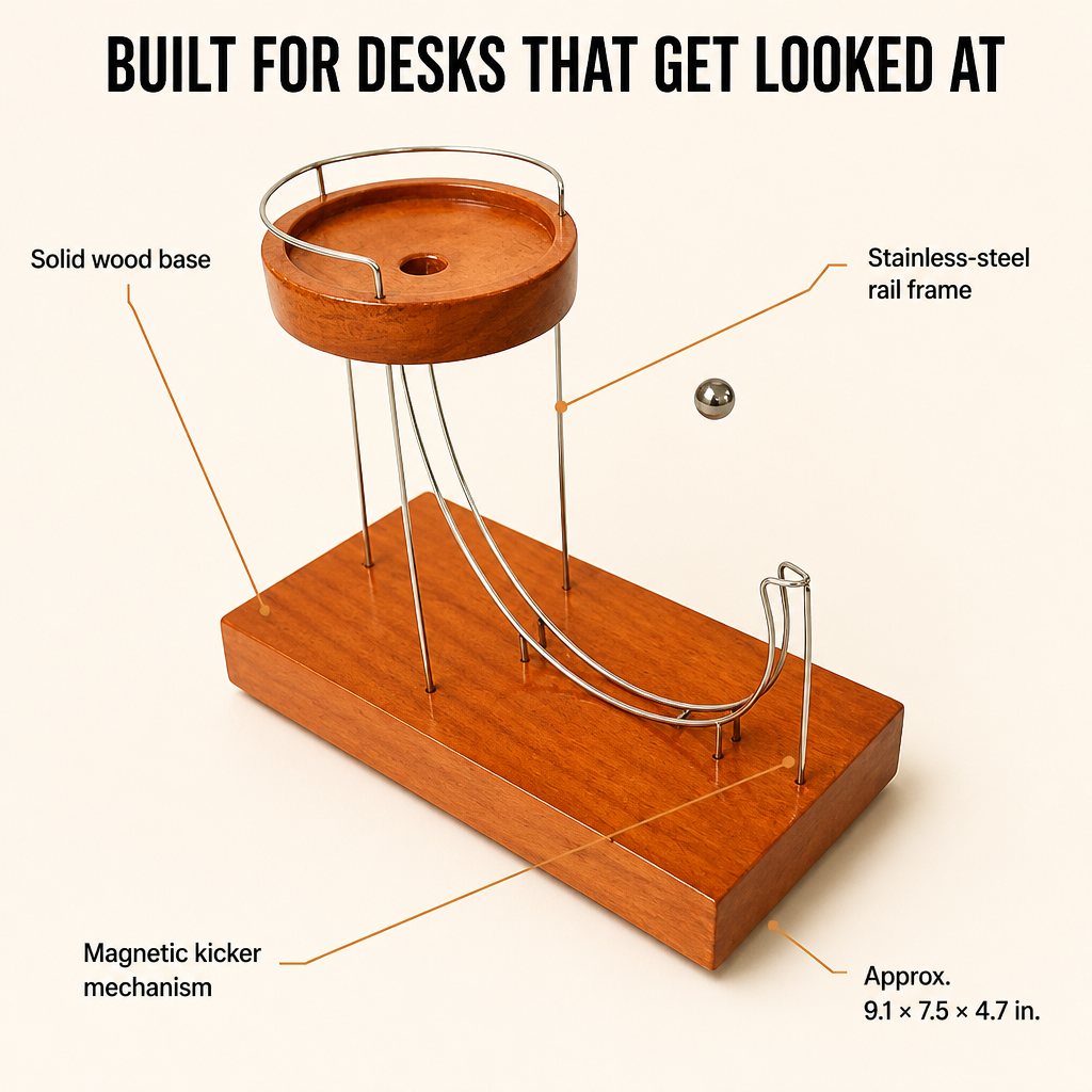 LevitoSphere™ — Watch The Endless Steel-Ball Loop Reset Your Focus