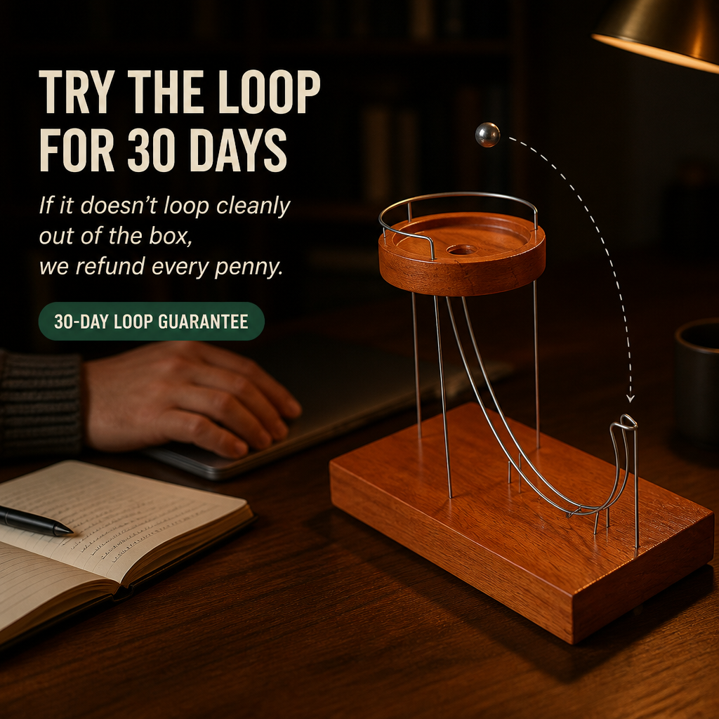 LevitoSphere™ — Watch The Endless Steel-Ball Loop Reset Your Focus
