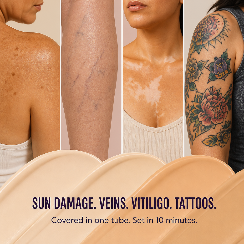 LumaVeil™ — Cover Tattoos, Spider Veins & Scars Without Looking Like Makeup