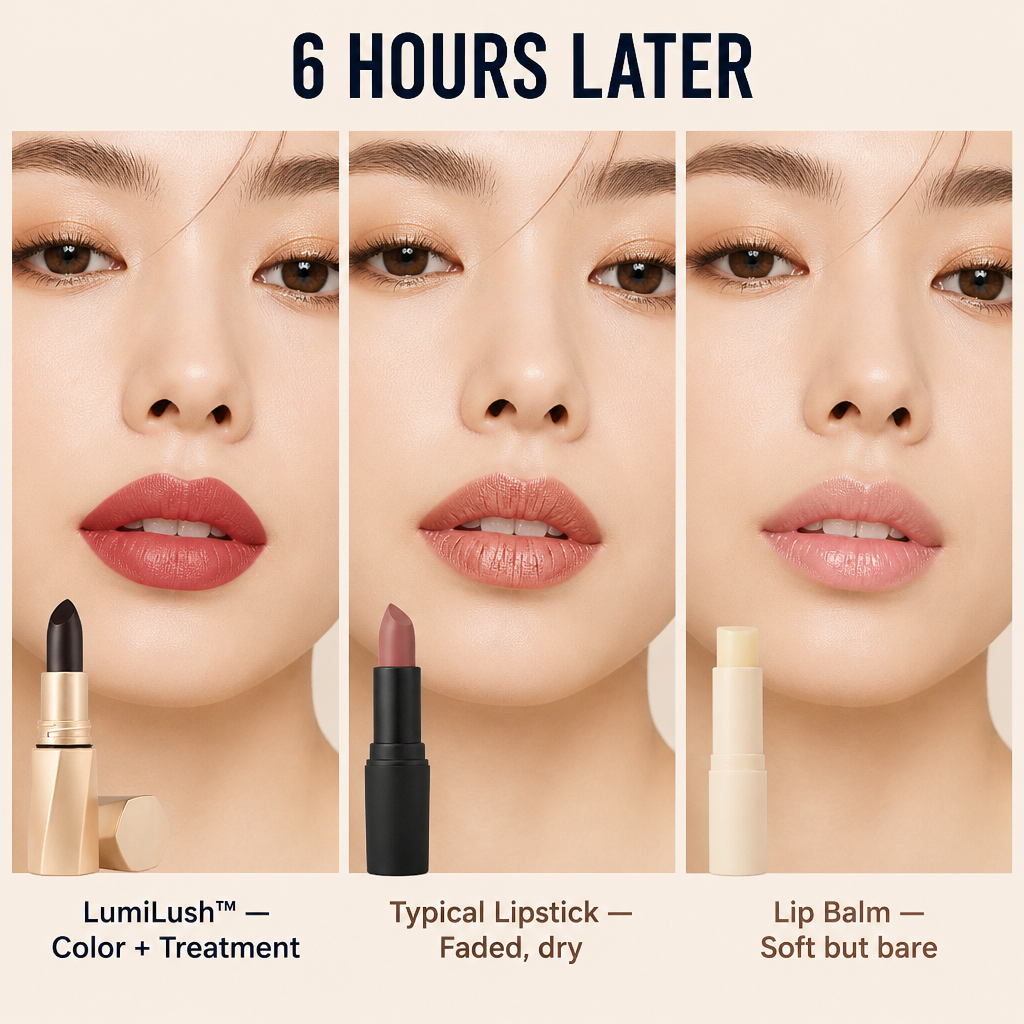 LumiLush™ — Drench Your Lips in Color That Treats As It Stays