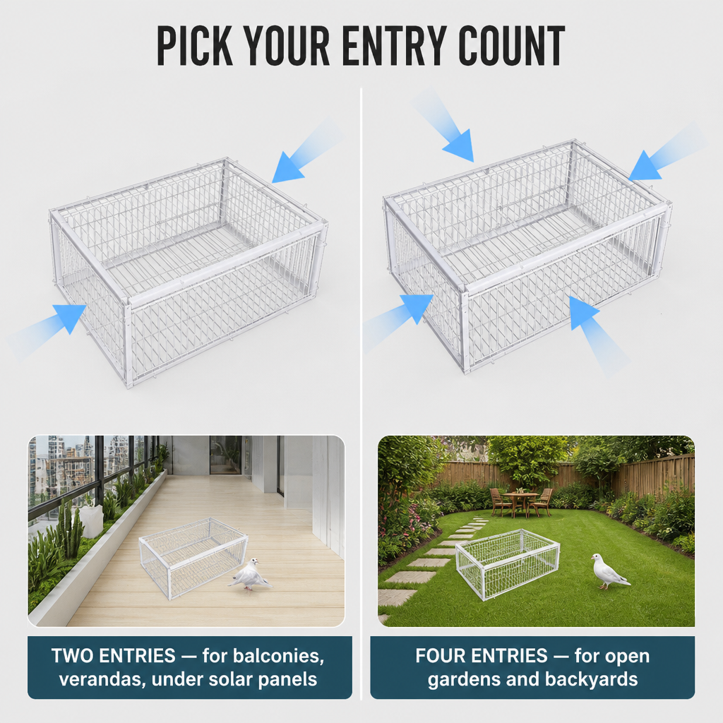 FeatherGuard™ — Catch Garden-Wrecking Pigeons Humanely Without Spikes or Poison