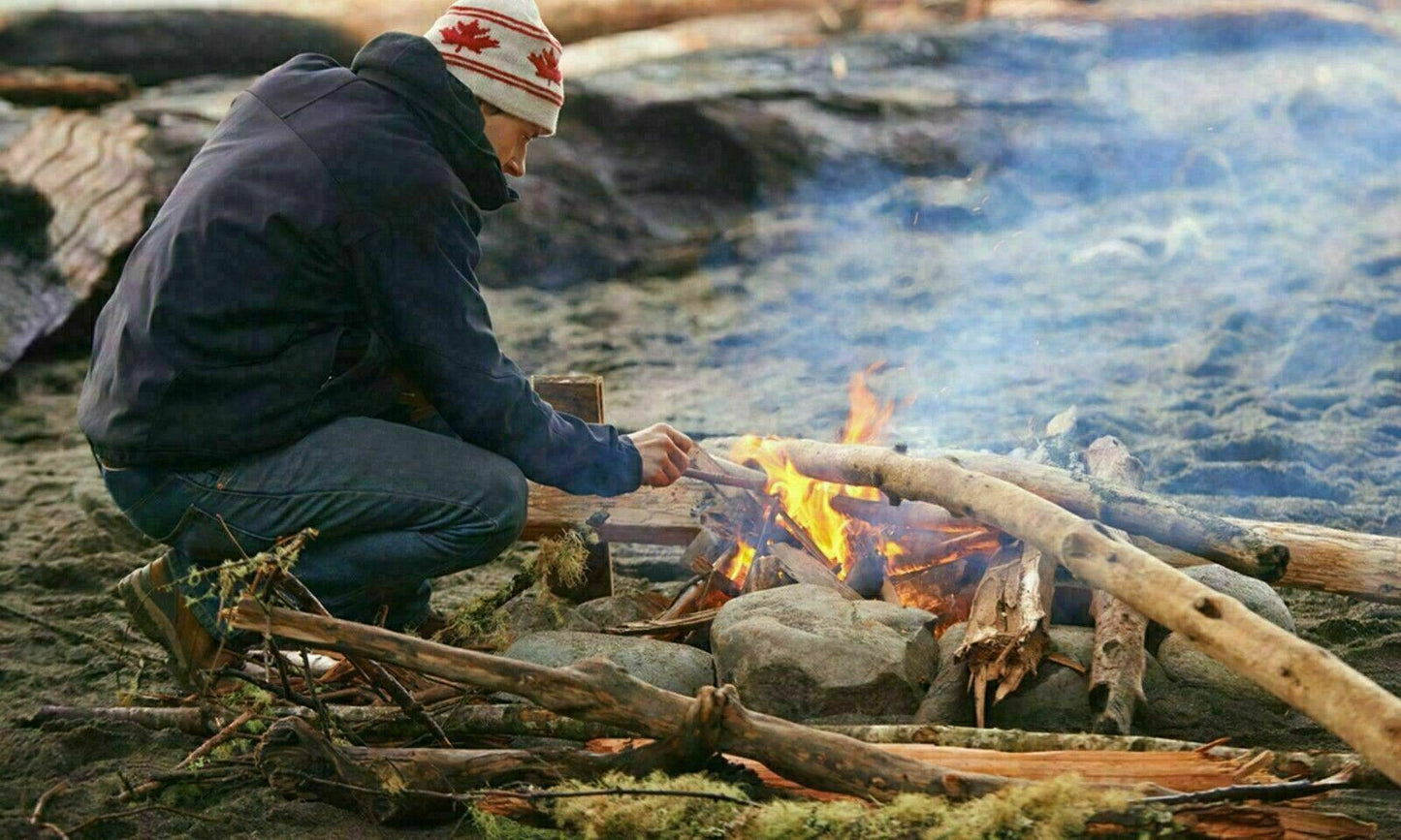 Emergency Survival Kit with Magnesium Fire Starter Shavings