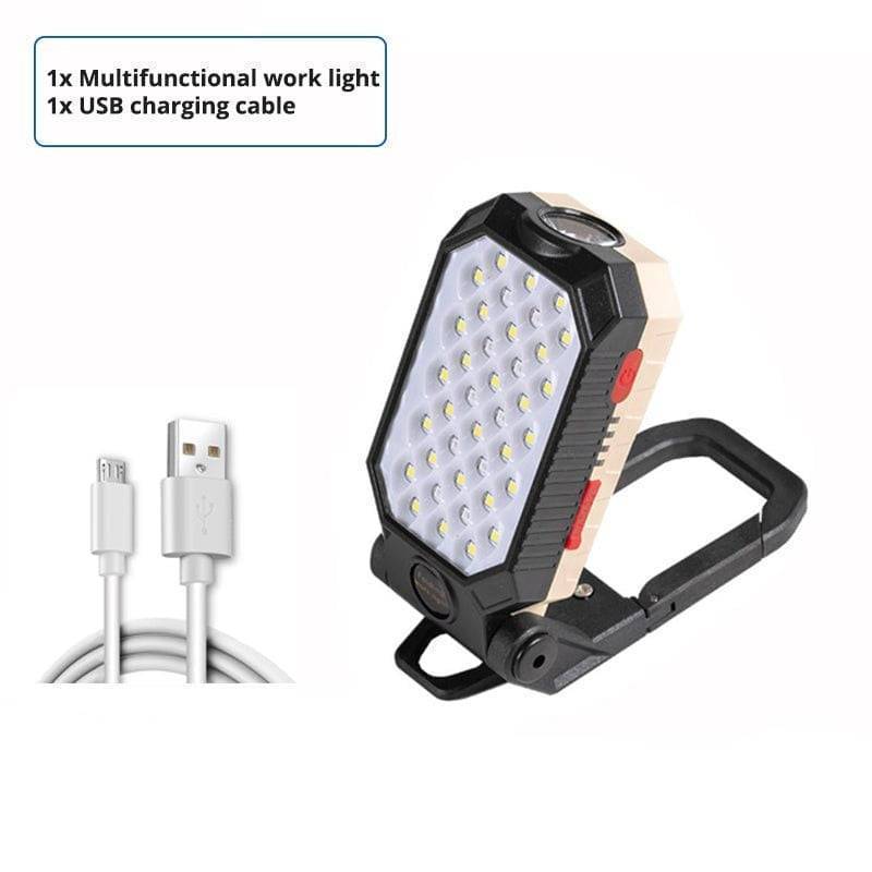 COB LED Work Light with Magnetic Base and Power Bank Feature