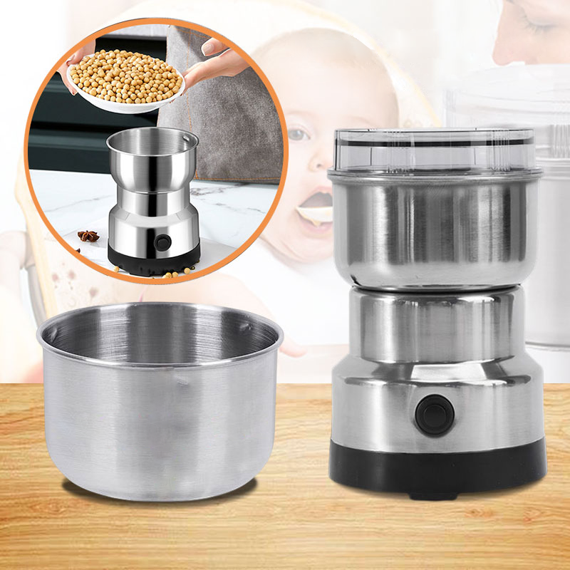 Compact Food Grinder – Quick One-Touch Mill for Coffee, Herbs & Spices