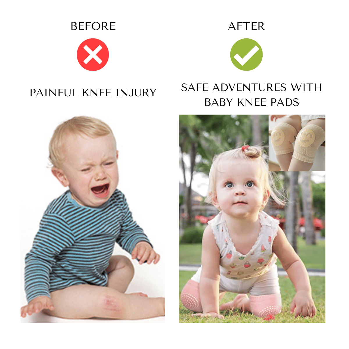 Maja Baby Knee Pads -  Buy 1 Pair Get 1 Free - Skaldo & Malin