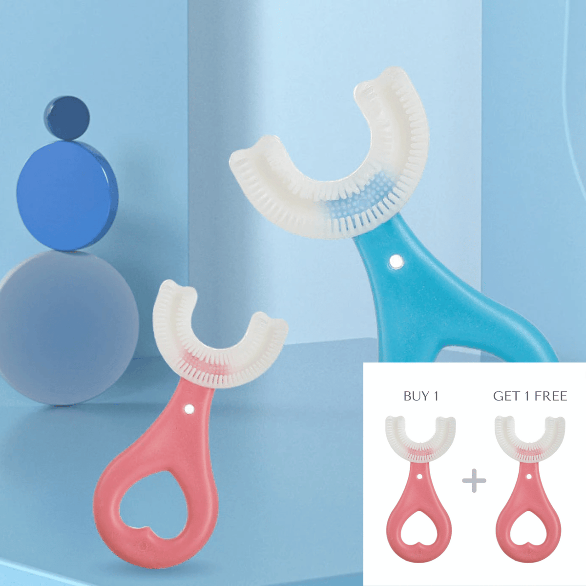 Maya U-Shaped Toothbrush -  Buy 1 Get 1 Free - Skaldo & Malin