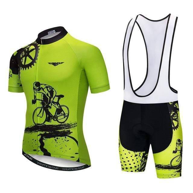 Cycling Jersey and Shorts Set for Men - Aero Pro Style