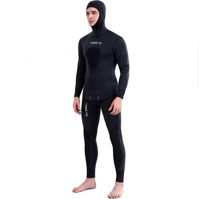 Full-Body Neoprene Wetsuit for Men - Camouflage Design