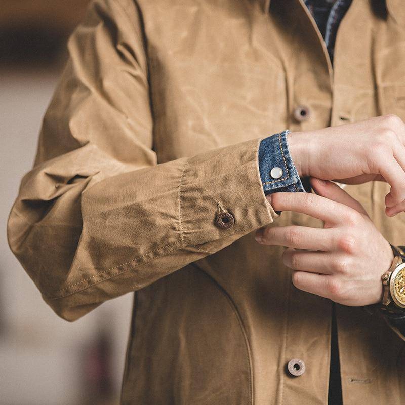 Casual Khaki Jacket for Men - Classic Style