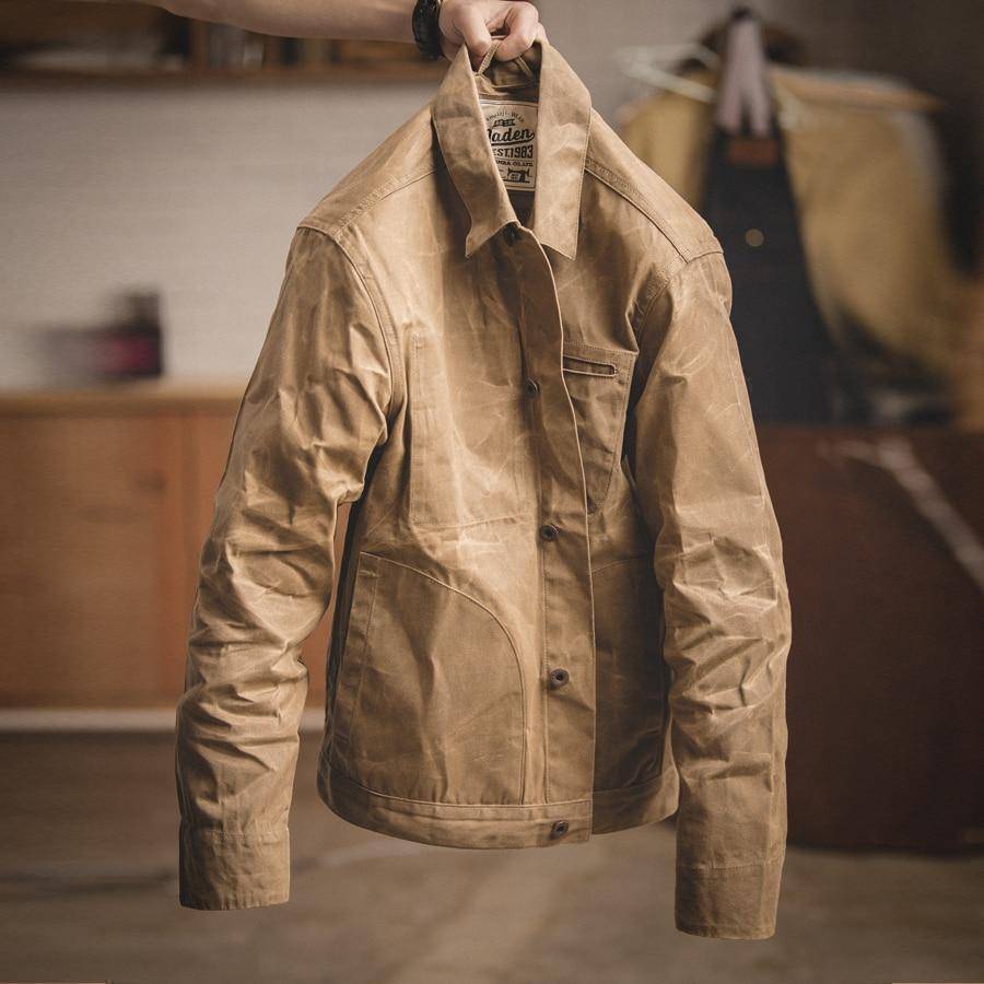 Casual Khaki Jacket for Men - Classic Style