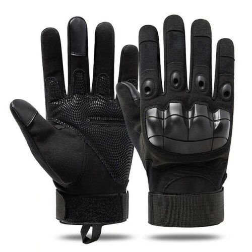 Men's Touchscreen Gloves with Hard Knuckles for Tactical Use