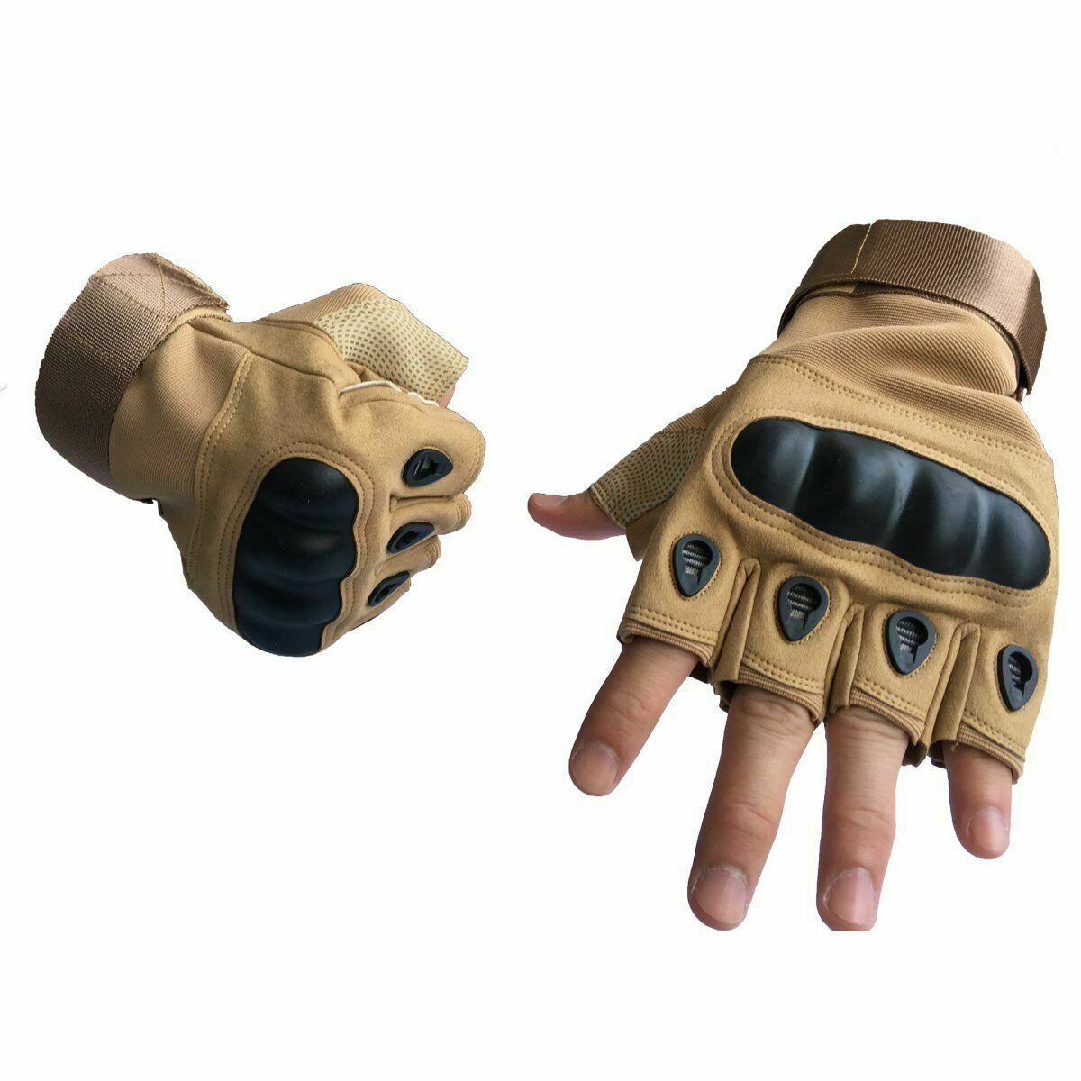 Men's Touchscreen Gloves with Hard Knuckles for Tactical Use