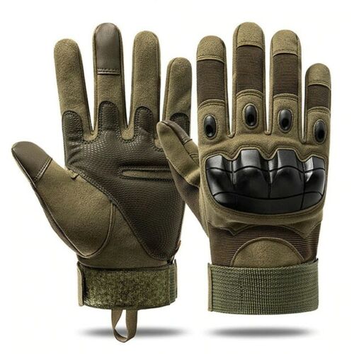 Men's Touchscreen Gloves with Hard Knuckles for Tactical Use