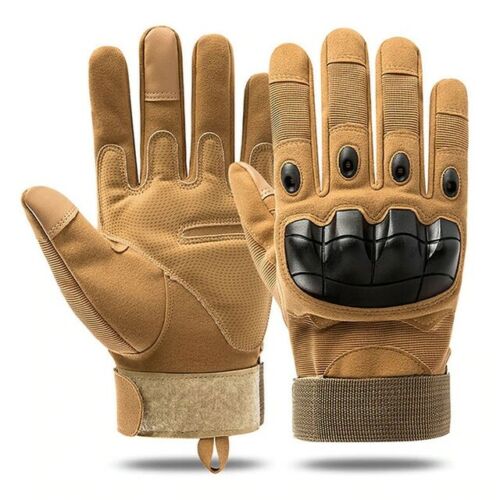 Men's Touchscreen Gloves with Hard Knuckles for Tactical Use
