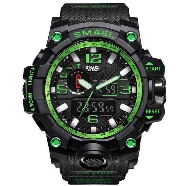 Dual Display Analog and Digital Watch for Men - Military Style