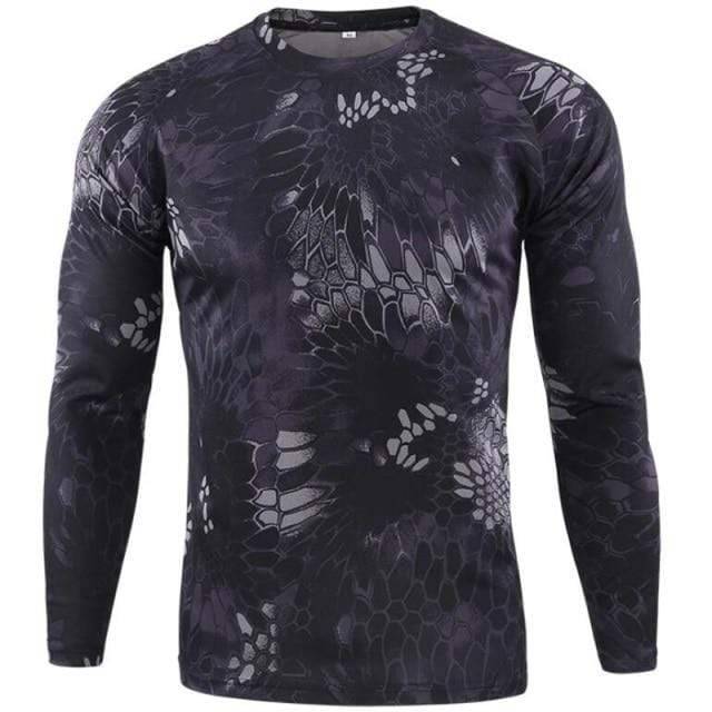 Long Sleeve Tactical Shirt for Men in Camouflage Design