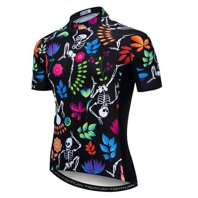 Breathable Cycling Jersey for Men with Full-Length Zipper