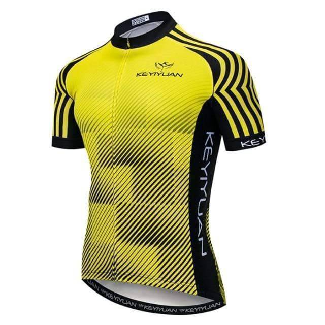 Breathable Cycling Jersey for Men with Full-Length Zipper