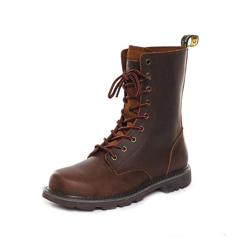 Durable High-Top Leather Boots for Men's Hunting