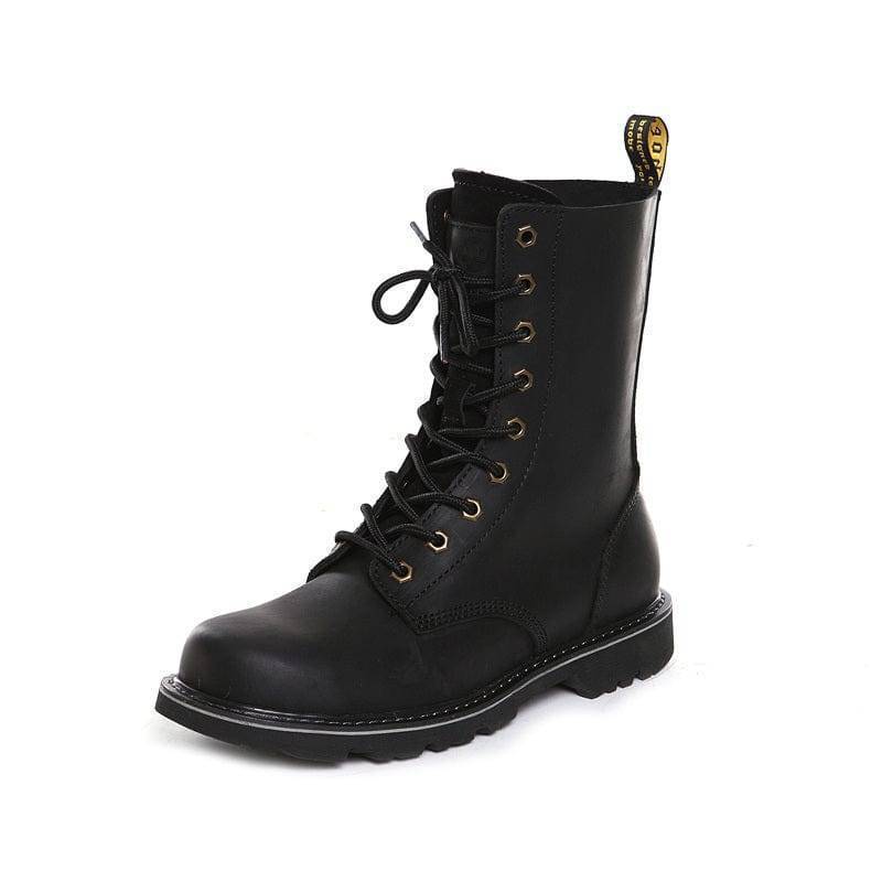 Durable High-Top Leather Boots for Men's Hunting