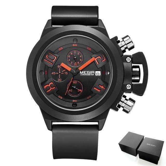 Men's Sports Watch with Large Dial - Durable Military Design