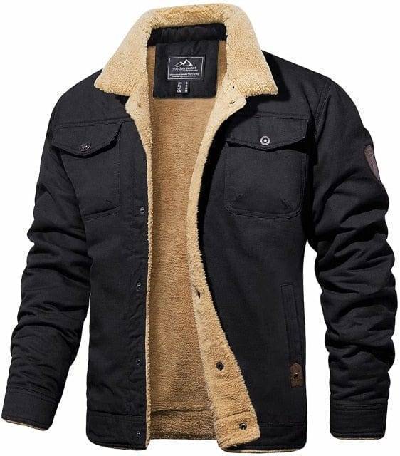 Men's Trucker Parka Jacket with Sherpa Lining – Durable Design