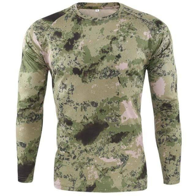 Long Sleeve Tactical Shirt for Men in Camouflage Design