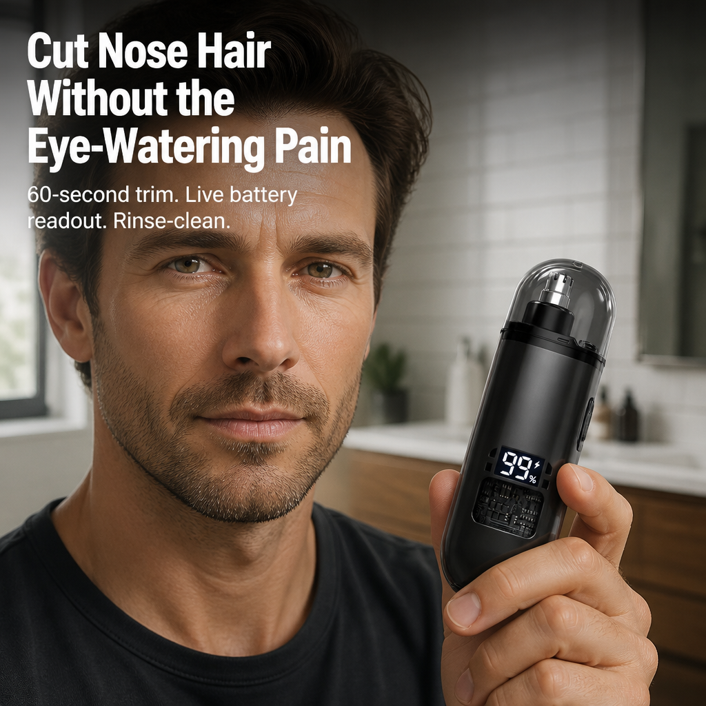LumaVive™ — Trim Nose Hair Cleanly in 60 Seconds, No Eye-Watering Pain