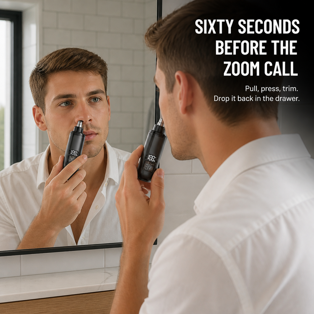LumaVive™ — Trim Nose Hair Cleanly in 60 Seconds, No Eye-Watering Pain