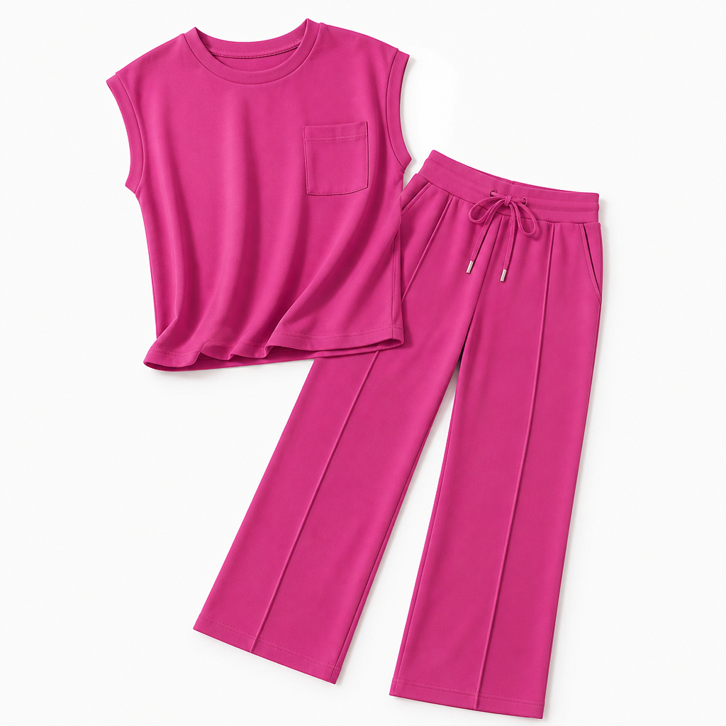 Mirelle™ – Effortless Sleeveless Top & Wide-Leg Pant Set