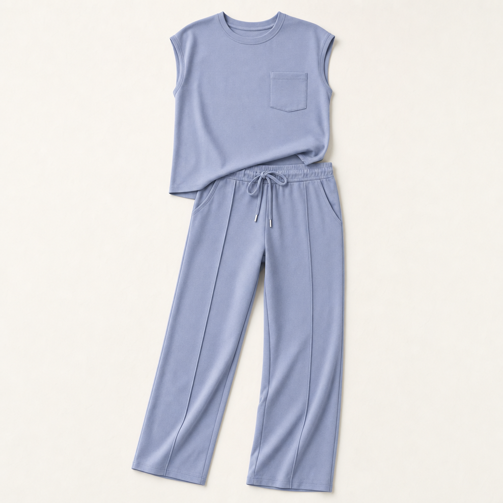 Mirelle™ – Effortless Sleeveless Top & Wide-Leg Pant Set