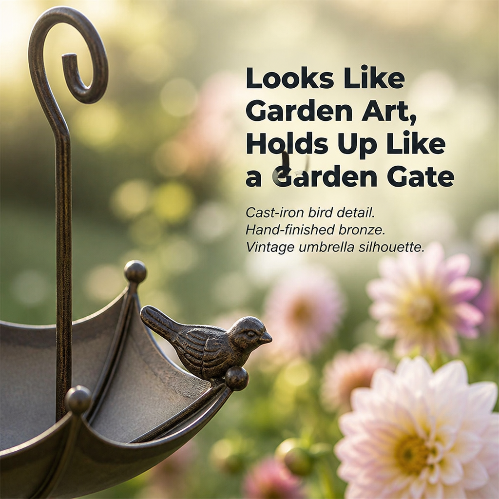 FeatherHaven™ — Pull Wild Cardinals and Finches to Your Porch With Vintage Bronze Charm