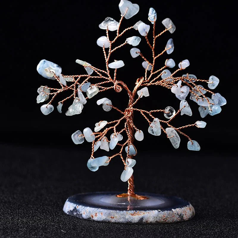 Aquamarine Stone Tree