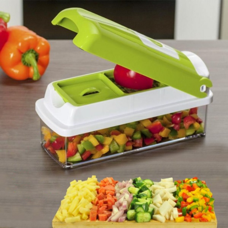 Multi-Function Kitchen Cutter – 12-in-1 Vegetable Slicer for Quick Food Prep