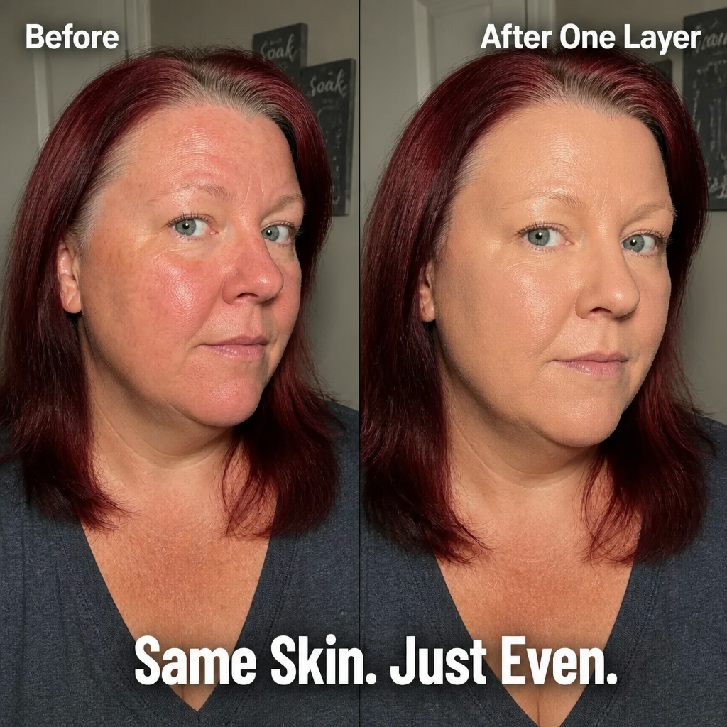 Luvia™ — Match Your Exact Skin Tone in One Swipe & Cover Redness Instantly