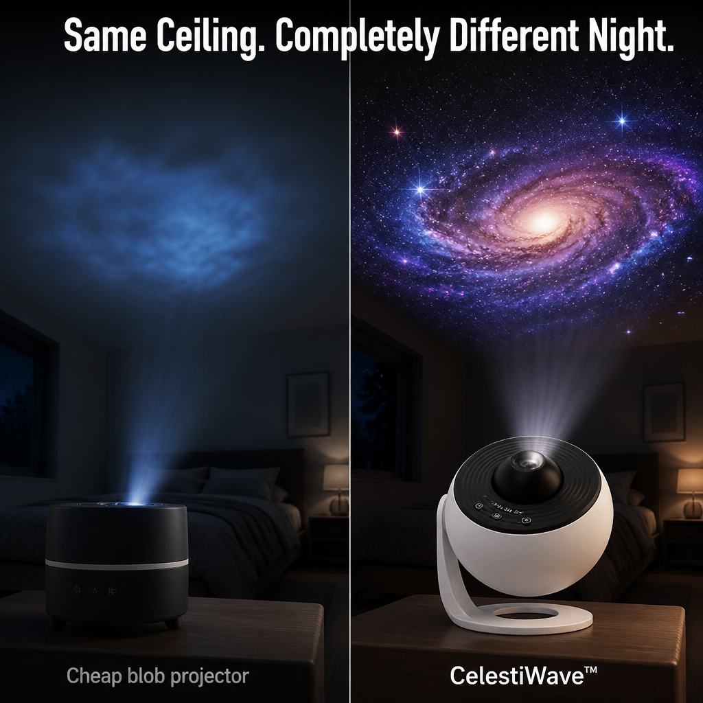 CelestiWave™ — Turn Any Room Into a Planetarium With 13 Real Galaxy Discs