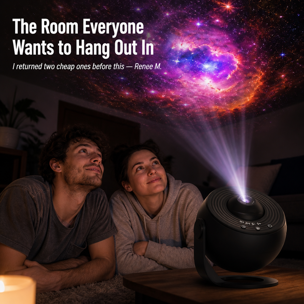 CelestiWave™ — Turn Any Room Into a Planetarium With 13 Real Galaxy Discs