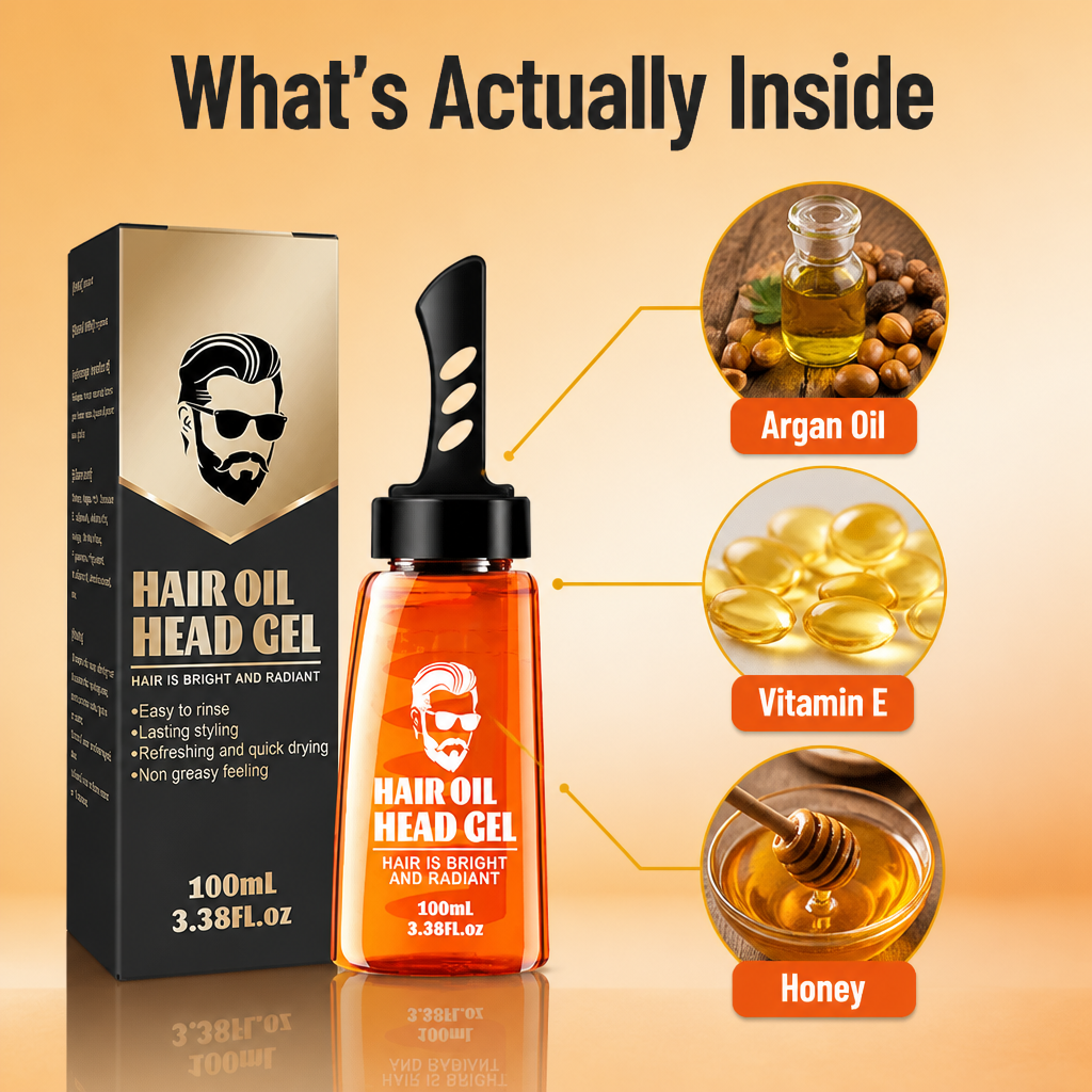CortexGlow™ — Comb In All-Day Hold With Zero Grease or White Flakes