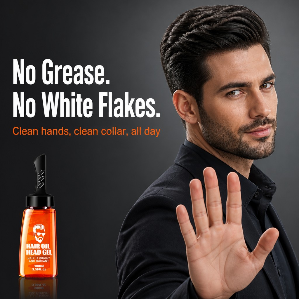 CortexGlow™ — Comb In All-Day Hold With Zero Grease or White Flakes