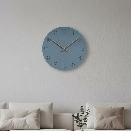 Modern Interior Wall Clock in Natural Wood – Nordic Silent Design