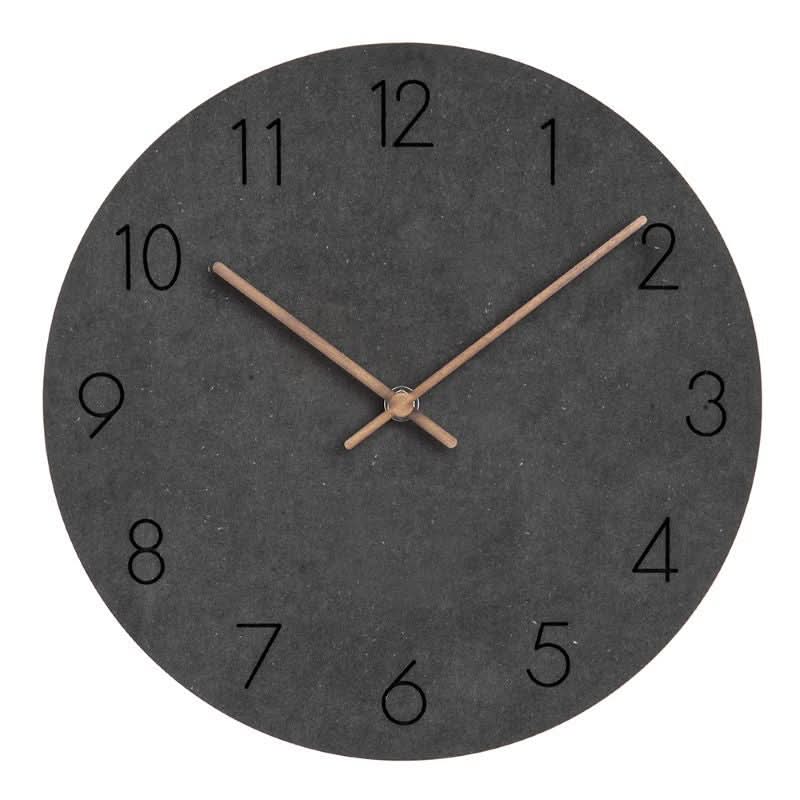 Modern Interior Wall Clock in Natural Wood – Nordic Silent Design