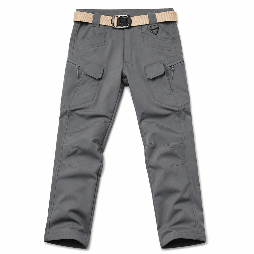 ArcticFlex™ – Waterproof Softshell Winter Cargo Pants with Fleece Lining
