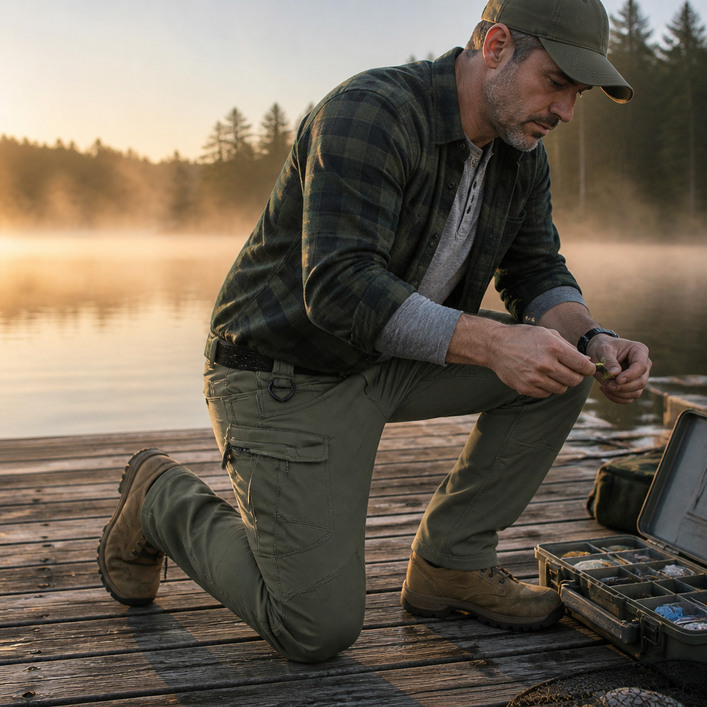 ArcticFlex™ – Waterproof Softshell Winter Cargo Pants with Fleece Lining