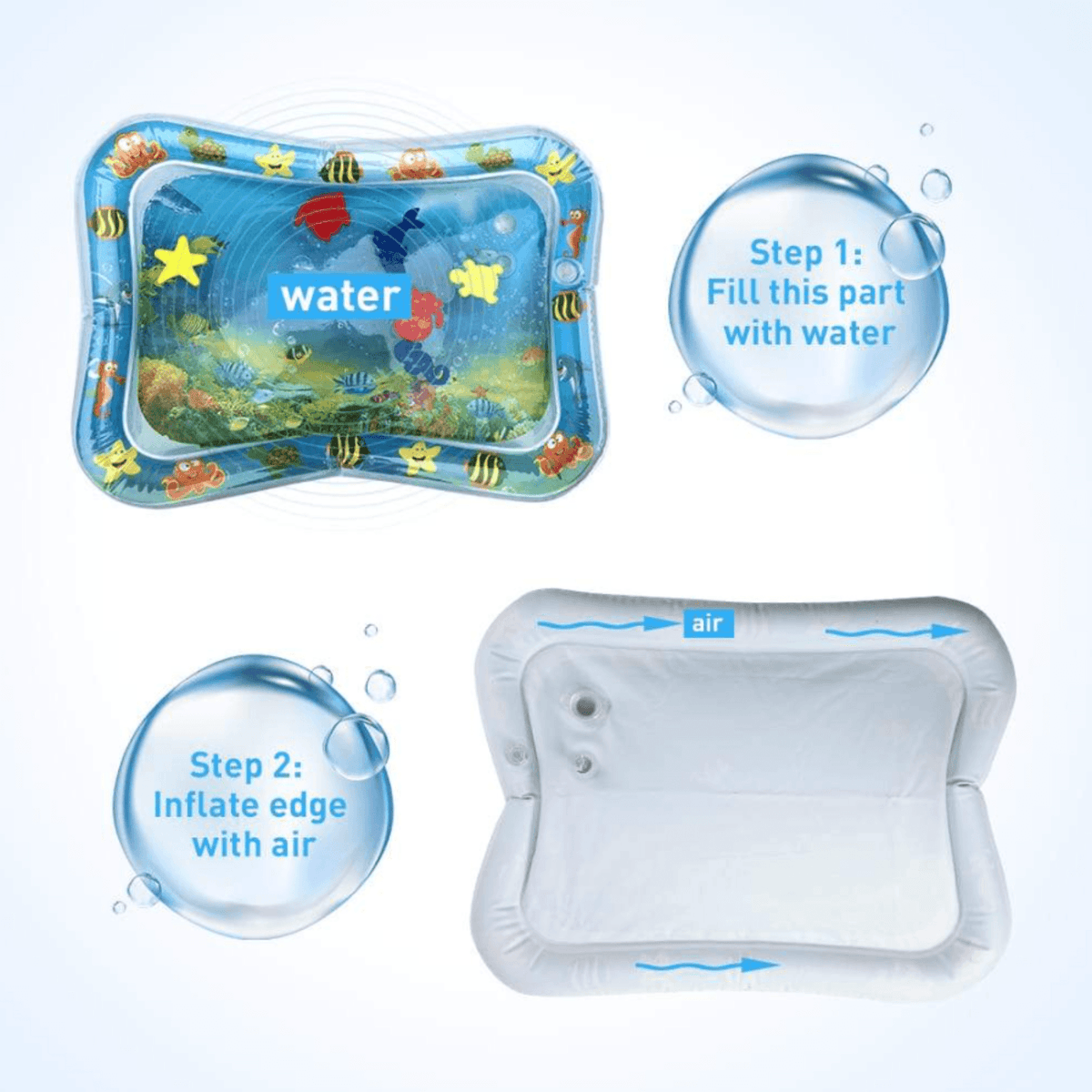 Olivia Water Tummy Time Mat -  50% Off Today - Skaldo & Malin
