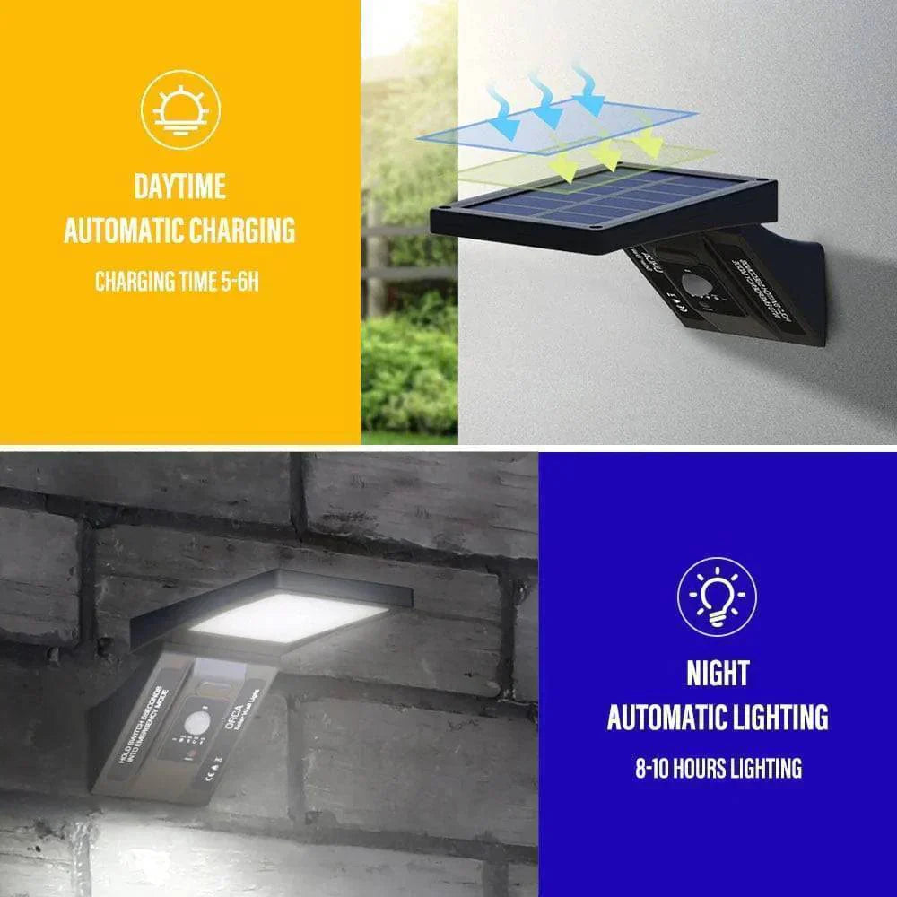 LED Street Lamp with Solar Power, Waterproof IP65 for Outdoor Use